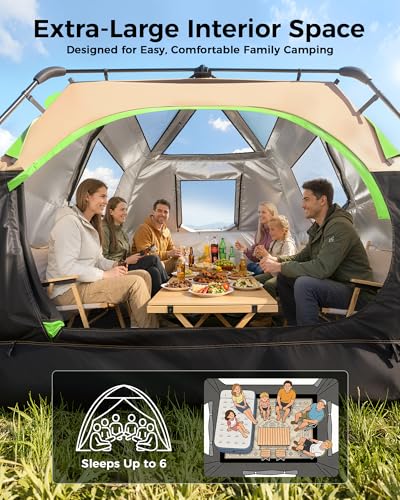 Instant Pop Up Camping Tent 8-Person