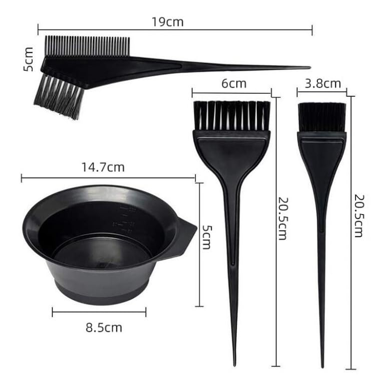 KOENWEENI Haarfärbe-Set 4-teilig – Mit Schüssel, Pinsel, Kamm & Mixer