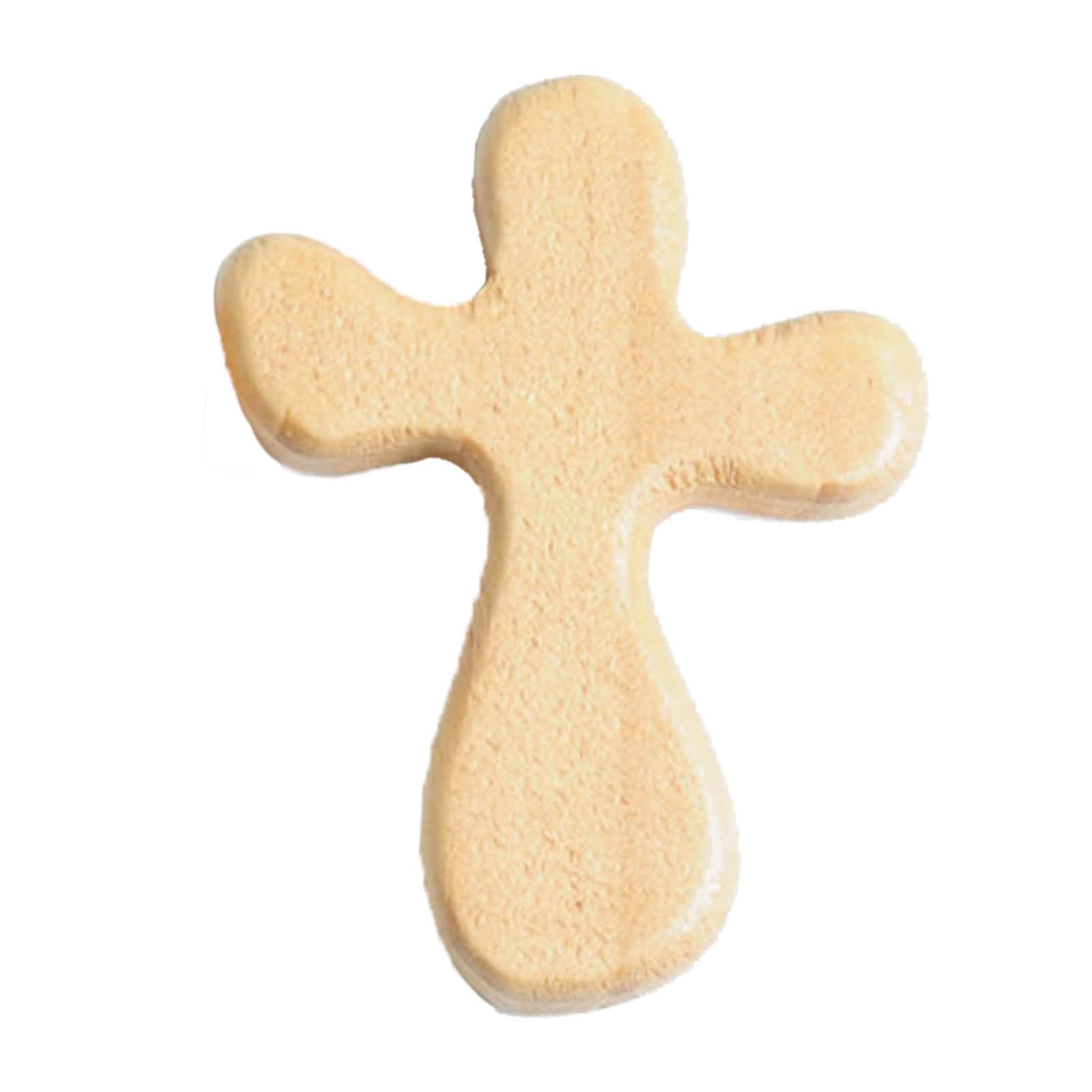Kalttoy Wood Holding Hand Crosses Small Pocket Hand Cross Holding Cross Gift Christmas Ornaments Crosses Handicraft Ornaments Religious Gift