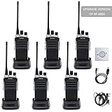 Walkie Talkies Baofeng Radio BF-888S Plus UHF Walkie Talkies 6 Pack Upgrade Version of BF-888S Two Way Radios for Adults Trolling Camping Hiking Hunting Travelling (with Free Programming Cable and Cd)
