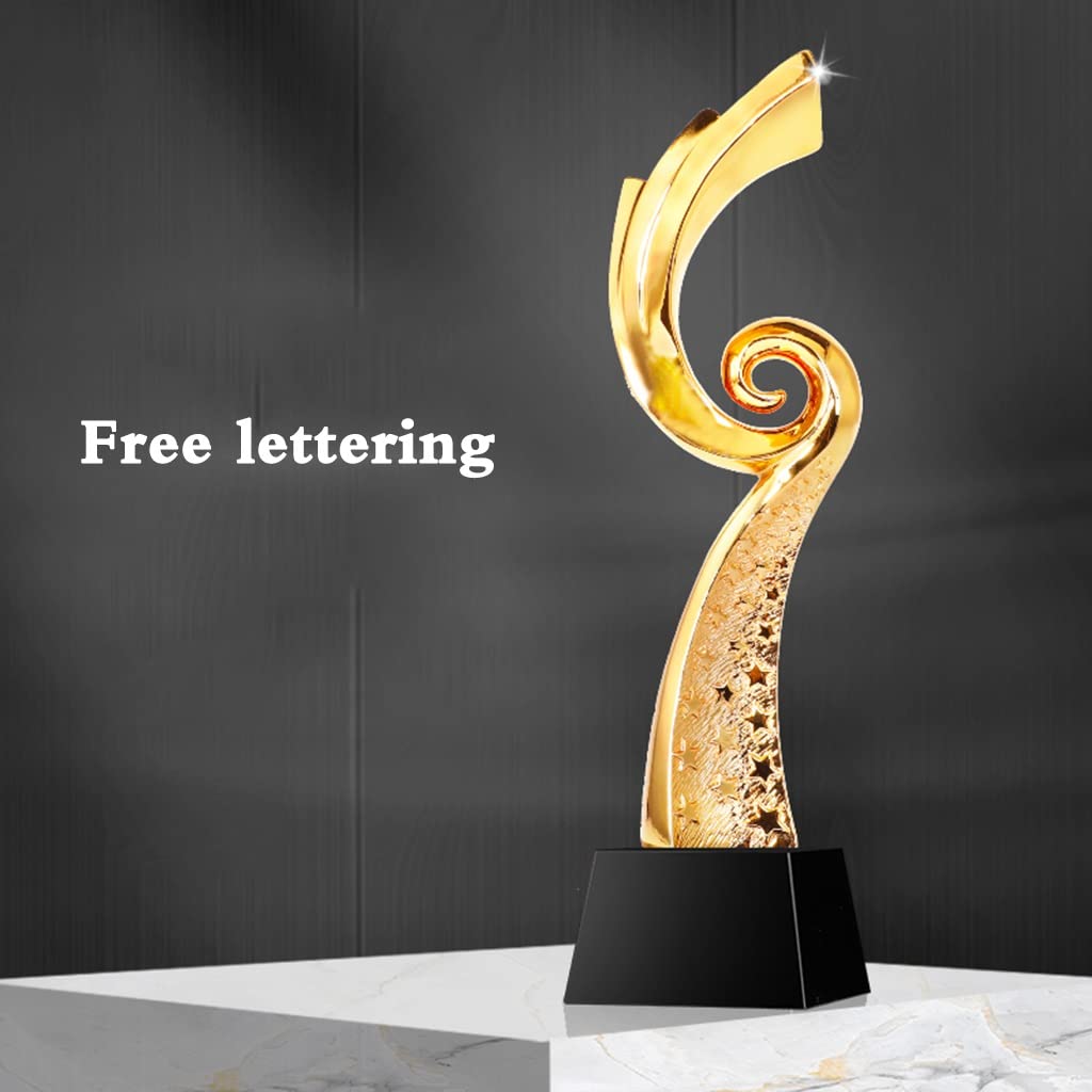 Trofeos, medallas y premios Dorado de Alta Gama Premios del Concurso de diseño Innovador Honor del Campeonato de Vacaciones de la Empresa Escolar. Letras Gratis