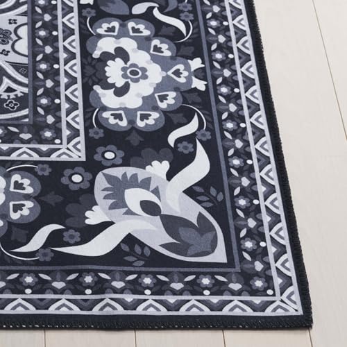 Tapete Safavieh Arizona 5' x 8' Negro y Gris miniatura 4