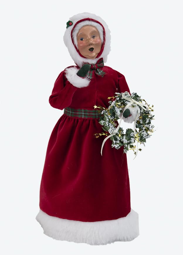 Byers' Choice Red Velvet Mrs Claus Caroler 3121H from The Santa Collection Collection (New 2024)