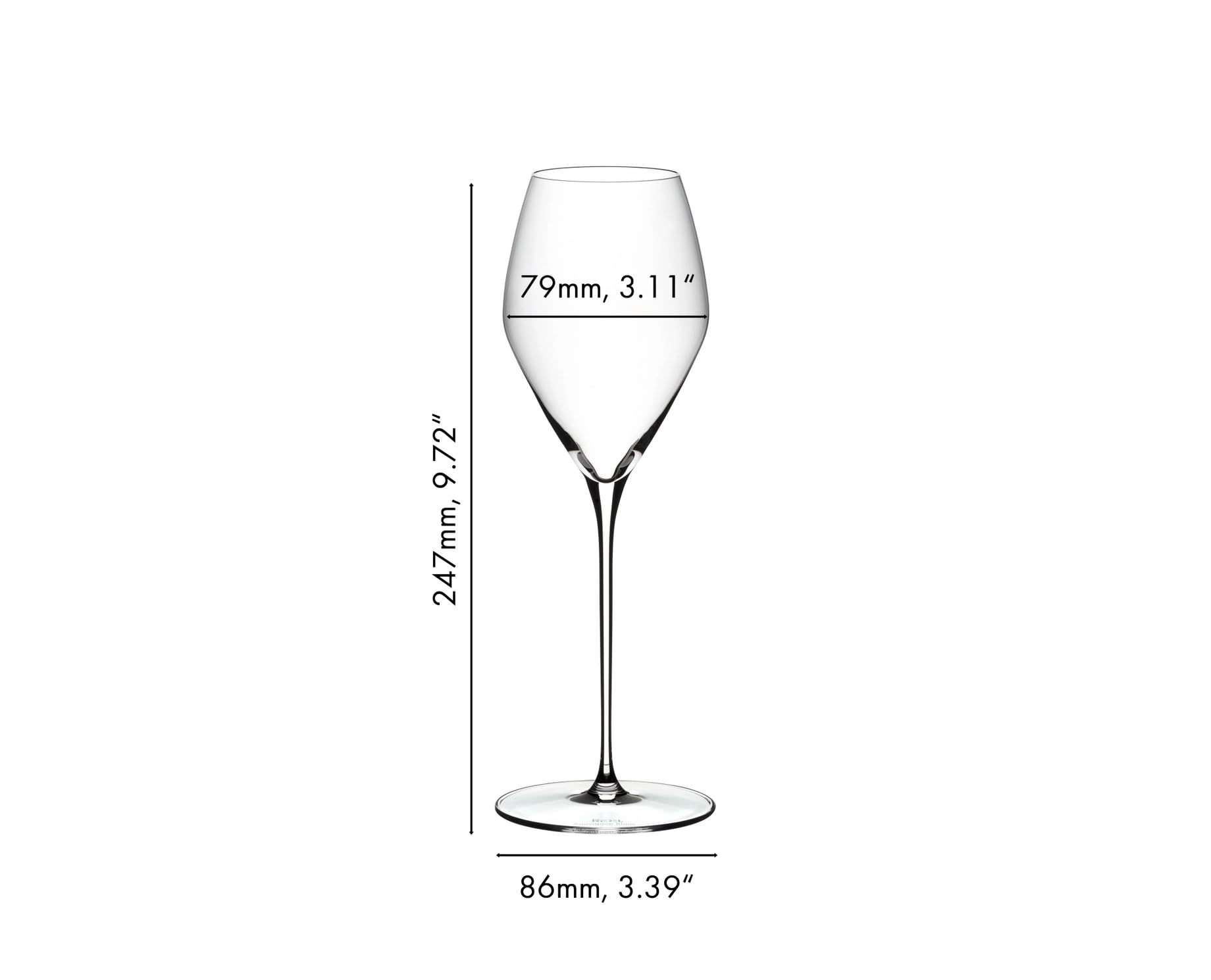 RIEDEL Veloce Sauvignon Blanc Weingläser 2er Set, 347 ml, Weißweingläser-Set mit Mikrofaser-Poliertuch (50 x 64 cm), Kristallglas