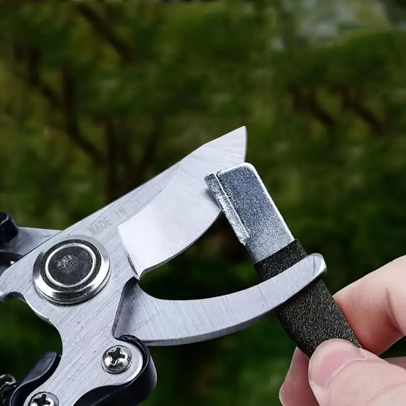 ProSharp Handheld Metal Knife Pruning Sharpener for garden shears scissors knives Manual sharpening stone with protective lid pocket-sized