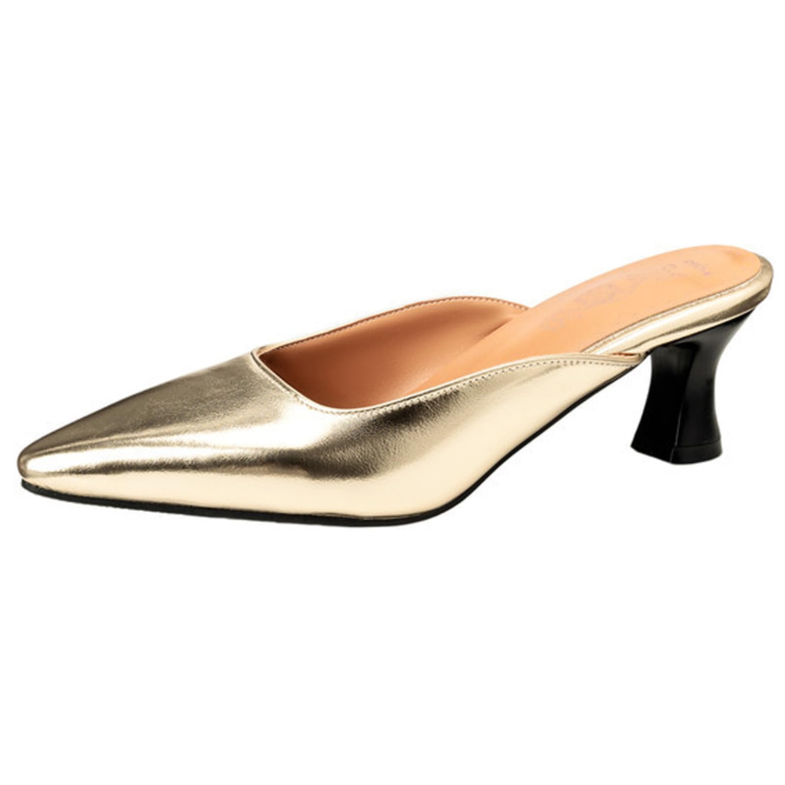 Scarpe Casual Donna Sabot Punta Stretta Tacco Décolleté | Perfetto Per Uso Quotidiano Appuntamenti E Feste, Altezza Comoda Uso Prolungato, Stile Minimalista Sfilato