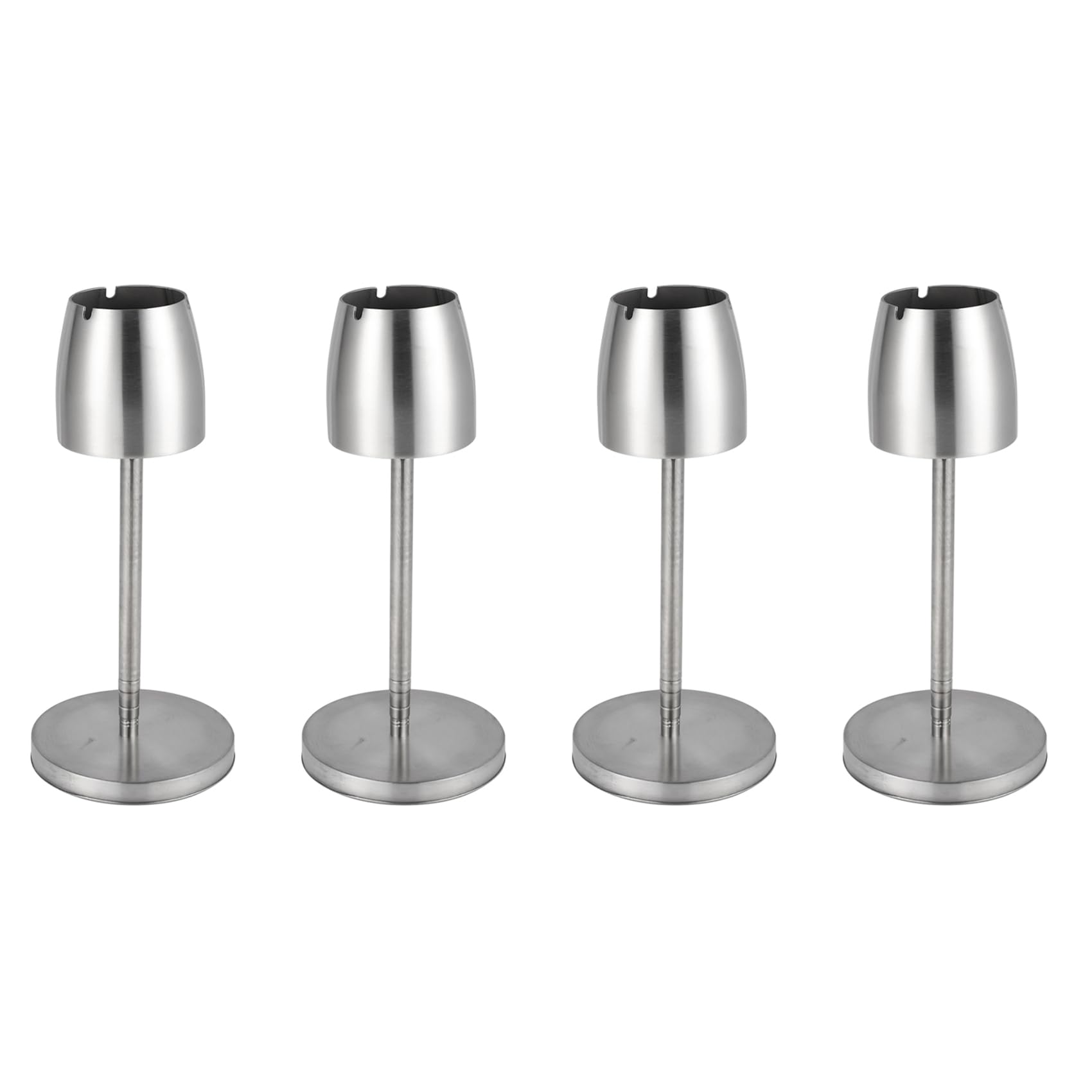 Hndhbfgrt 4X Stainless Steel Telescopic Ashtray Floor Standing Ash Tray Ashtray Portable Metal Large Windproof Ashtray Smoking