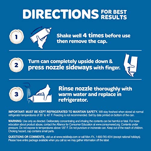 Reddi-Wip Extra Creamy Whipped Dairy Cream Topping, Keto Friendly, 6.5 Oz #TOP4