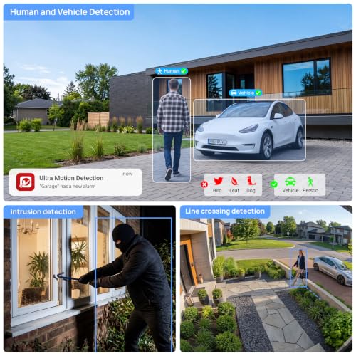 Image of VIKYLIN 8MP 4K Full Color Turret PoE IP Camera with Wise ISP, 24 /7 Color Night Vision, Human & Vehicle Detection,1 /1.8 inch CMOS F1.0 Large Aperture,Built-in Mic,512GB SD Slot,IP67 Outdoor Security Camera