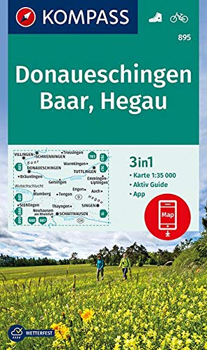Donaueschingen / Baar Hegau: Wandelkaart 1:50 000 (German Edition)