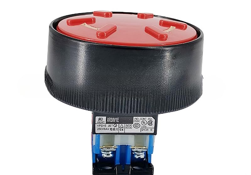 2-Pack New Mushroom Head Emergency Stop Button Switch AR30V1E-11R