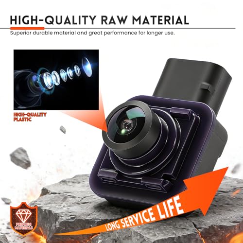 Image of Rear View Backup Camera Compatible with F250 F350 F450 F550 Super Duty 2017-2022 Replace JC3T-19G490-AD JC3T-19G490AD JC3T19G490AD Rear Park Assist Camera Only for 6pin Plugs