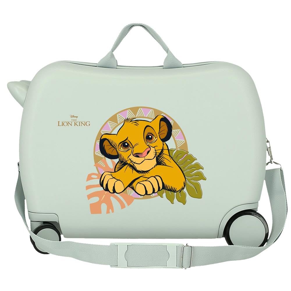 Disney Le Roi Lion Simba & Friends Valise Rigide pour Enfants avec Serrure à Combinaison et 4 Roues, Bagage à Main est fabriqué en ABS, Un matériau Rigide et léger.