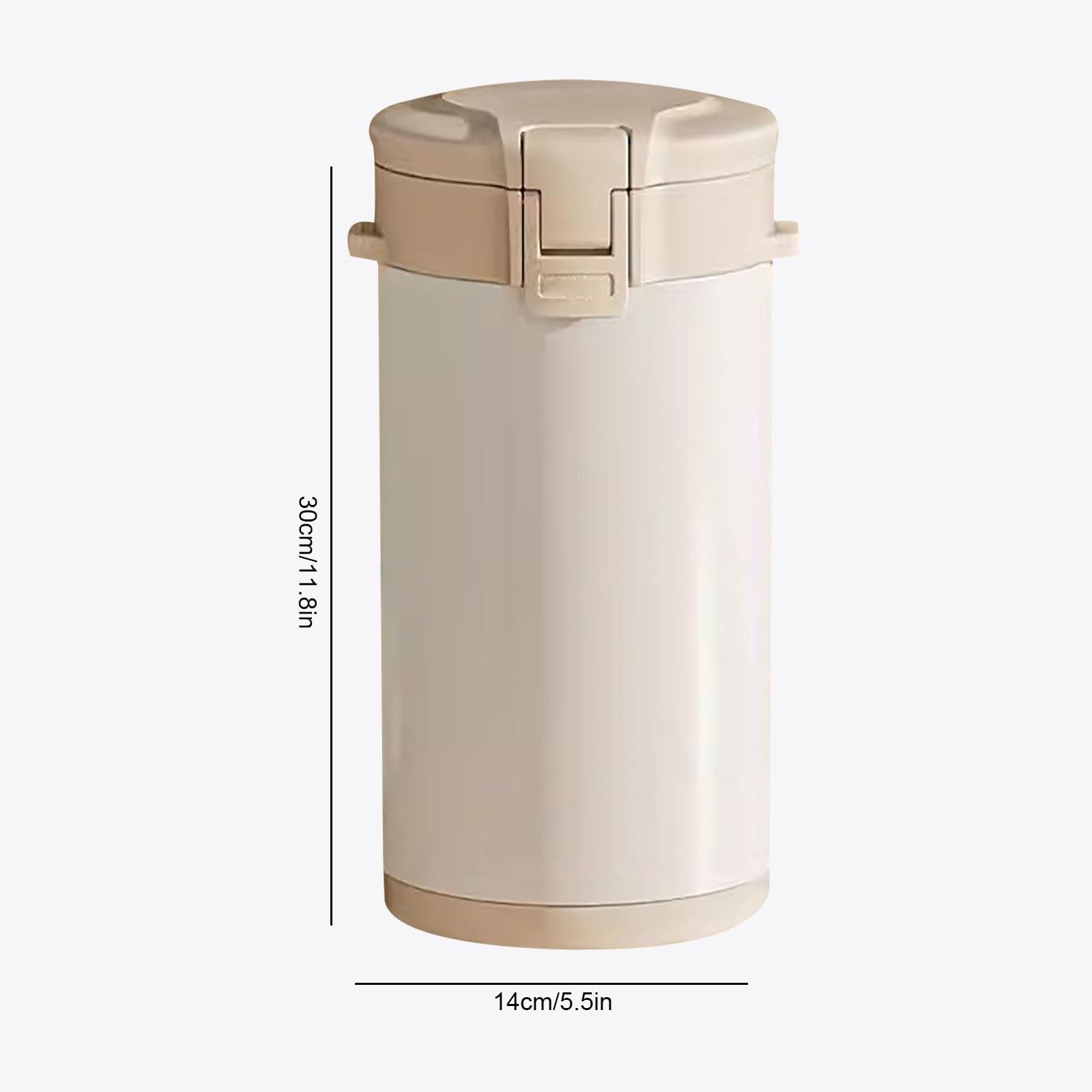 Lonchera Aislada Bento, Fiambrera Umami, Loncheras Aislada de gran Capacidad, Lonchera de Acero Inoxidable en Capas, Viene con Cubiertos(White,Large)