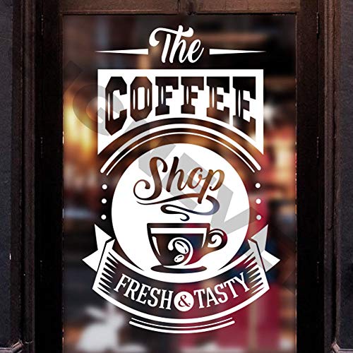 SIGN EVER The Coffee Shop Fresh And Tasty Sign Sticker For Tea Shop