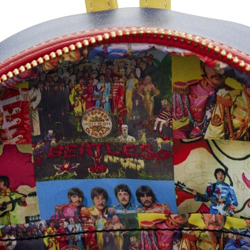 Loungefly The Beatles SGT Peppers Sac main bandouli re double sangle pour femme, multicolore, One Size, Mini sac dos - Les Beatles, Paul McCartney, John Lennon, RIngo Starr, George Harrison Loungefly The Beatles SGT Peppers Sac main bandouli re double sangle pour femme, multicolore, One Size, Mini sac dos – Image 6