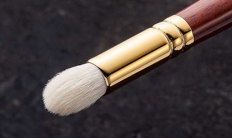 BISYODO Short Series Eye Shadow Brush - Round Type, Brown