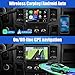 Junsun 5G WiFi Car Radio for Dodge Ram 1500 2500 3500 2013-2019,Wireless Wire CarPlay/Android Auto,9