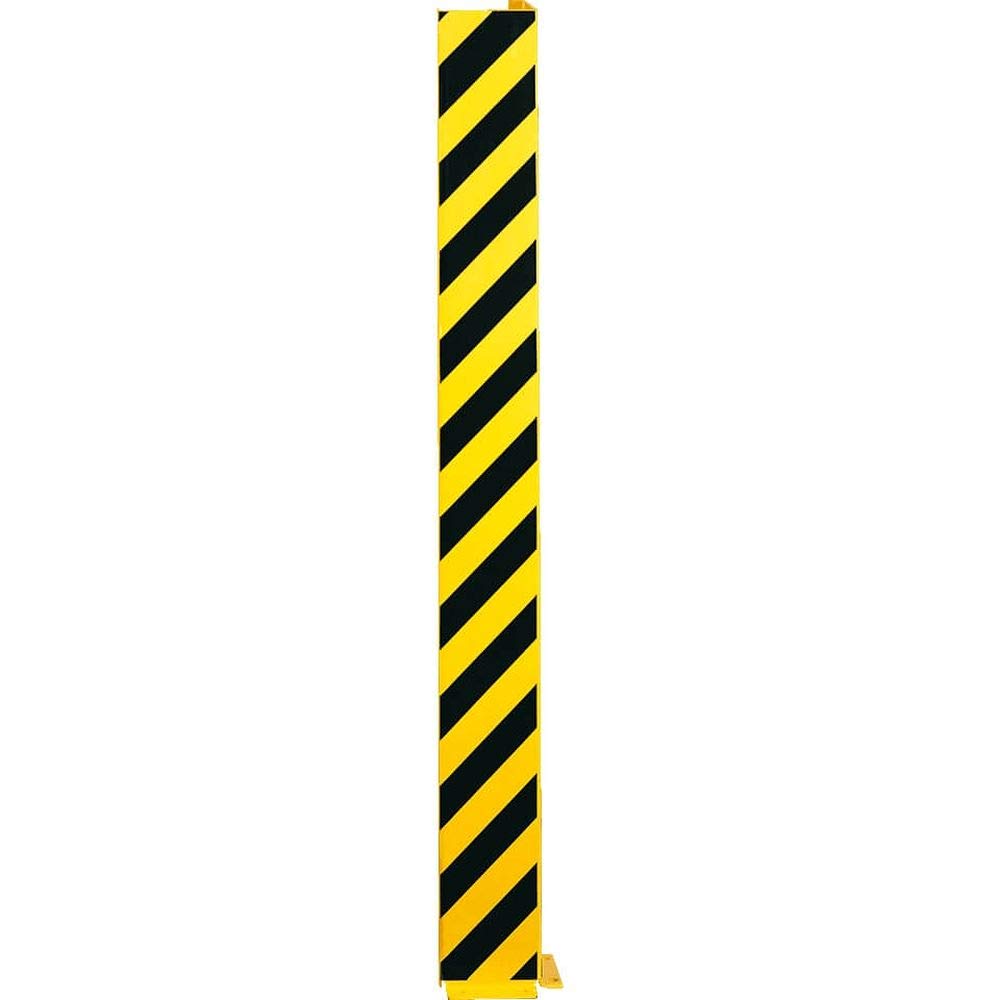 ROBUSTO Anfahrschutzprofil L, gelb/schwarz, aufdübeln, Stahl, 16 x 16 x 150 cm, Art.-Nr. 70376 | Anfahrschutz Wand | Flächenschutzprofil | Regal Anfahrschutz
