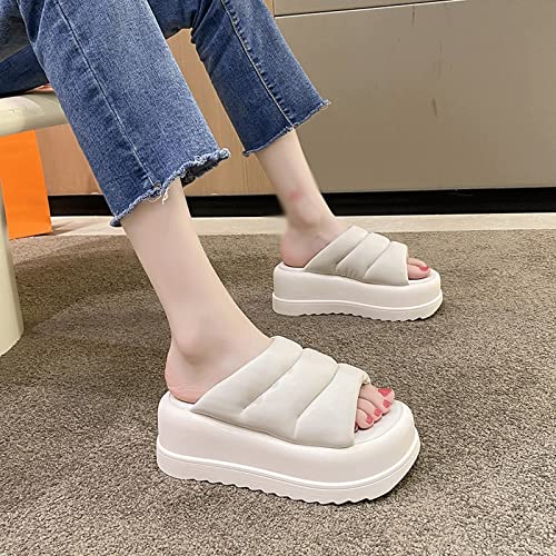 Slippers Women Soft Leather Slippers Women Thick Sole Summer Outdoor Slip On Casual Slides Female Holiday Beach Shoes Female3