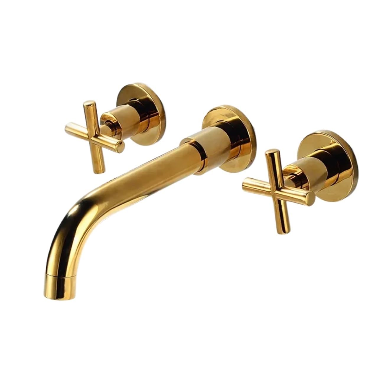 Naqzrxpml Color4 Wall Mounted Bathtub Basin Mixer Faucet Dual Handle Black For Shower(Color4)