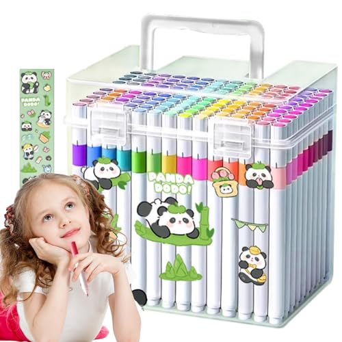 Lot de feutres colorés pour dessiner en voyage sans taches