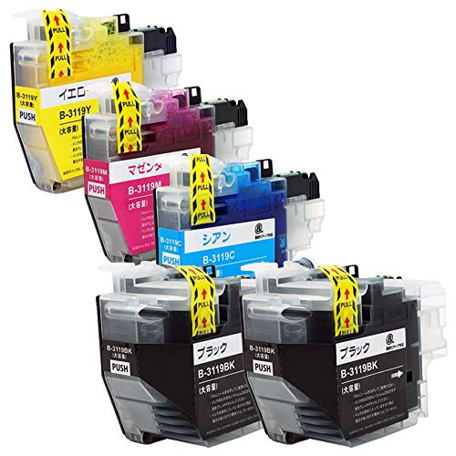 Amazon.co.jp: brother ブラザー LC3119-4PK (BK×2/C/M/Y)【5本
