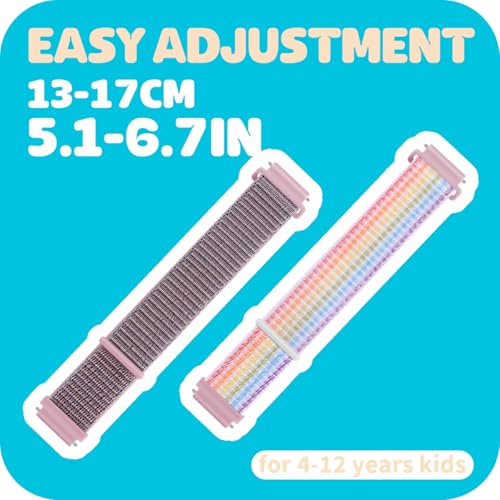 2 Pack Correa Ajustable de Nylon para Smartwatch miniatura 2