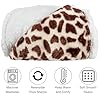 Sherpa Fleece Throw Blanket - 50x60-Inch Machine-Washable Reversible Throw - Fluffy Blankets for Couch, Chair, or Bed by Lavish Home (Giraffe) #3