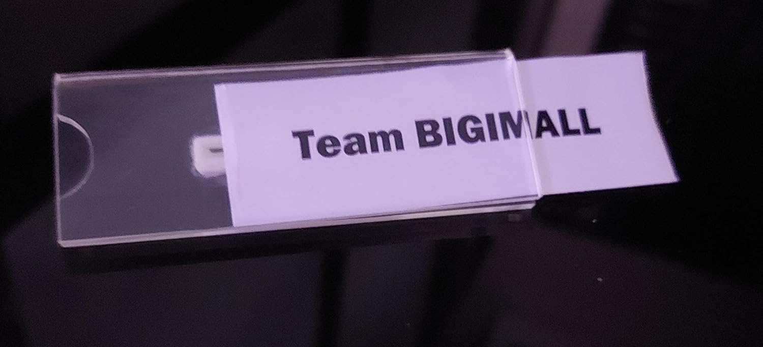 BIGIMALL 25 X Acrylic Name Badge and Name Plate with Pin Easy to Insert Paper for Office Staff Uniform Badge (Pack of 25) 3