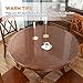 40 Inch Round Clear Table Cover Protector, Thick Plastic Tablecloth Vinyl Easy Clean, Protective PVC Desk Mat Pad for Round Coffee Table Living Dining Room Kitchen Waterproof Heat Resistant