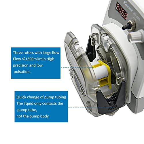 K Kamoer DIP1500-S183-US Kamoer Dip1500 Peristaltic Pump 24V 1500Ml/Min High Flow Intelligent Variable Speed 0.1-400Rpm Liquid Dosing Pump 3 Rotors Led Screen Rs485 7.9Mm X 11.1Mm  thumb #3