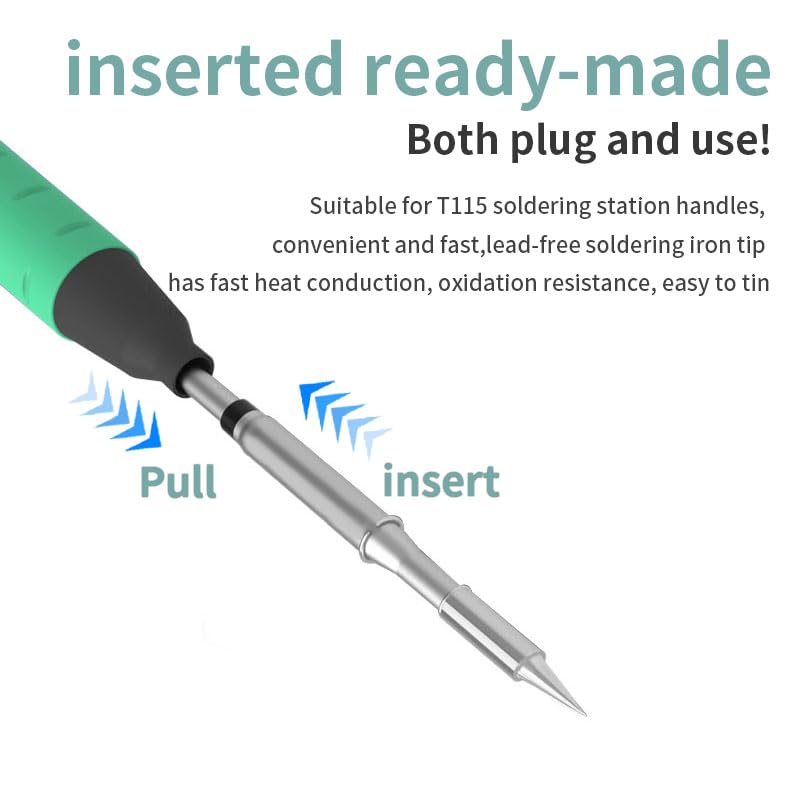 Image of HZY C115 I /IS /K Universal C115 Series Soldering Iron Tip Replacement Head Rapid Warming Soldering Station Welding Solder Tips