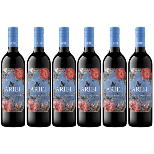 Ariel Cabernet Non-Alcoholic Red Wine Experience Bundle with Chromacast Pop Socket, Seasonal Wine Pairings & Recipes, 6 Pack