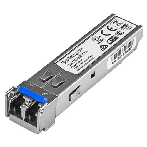 Image of StarTech Cisco GLC-LH-SMD Compatible SFP Module, ASR920, TAA (GLCLHSMDSTTA) | 1000BASE-LX /LH, 1GbE Single Mode Fiber Optic Transceiver, 1GbE SFP, LC 10km 1310nm, DDM Cisco Firepower, IE2000