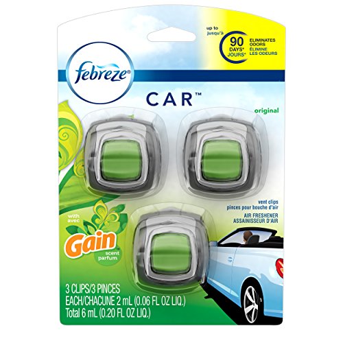 Image of Febreze Car Vent Clip Air Freshener, Gain Original, 0.037 Pound
