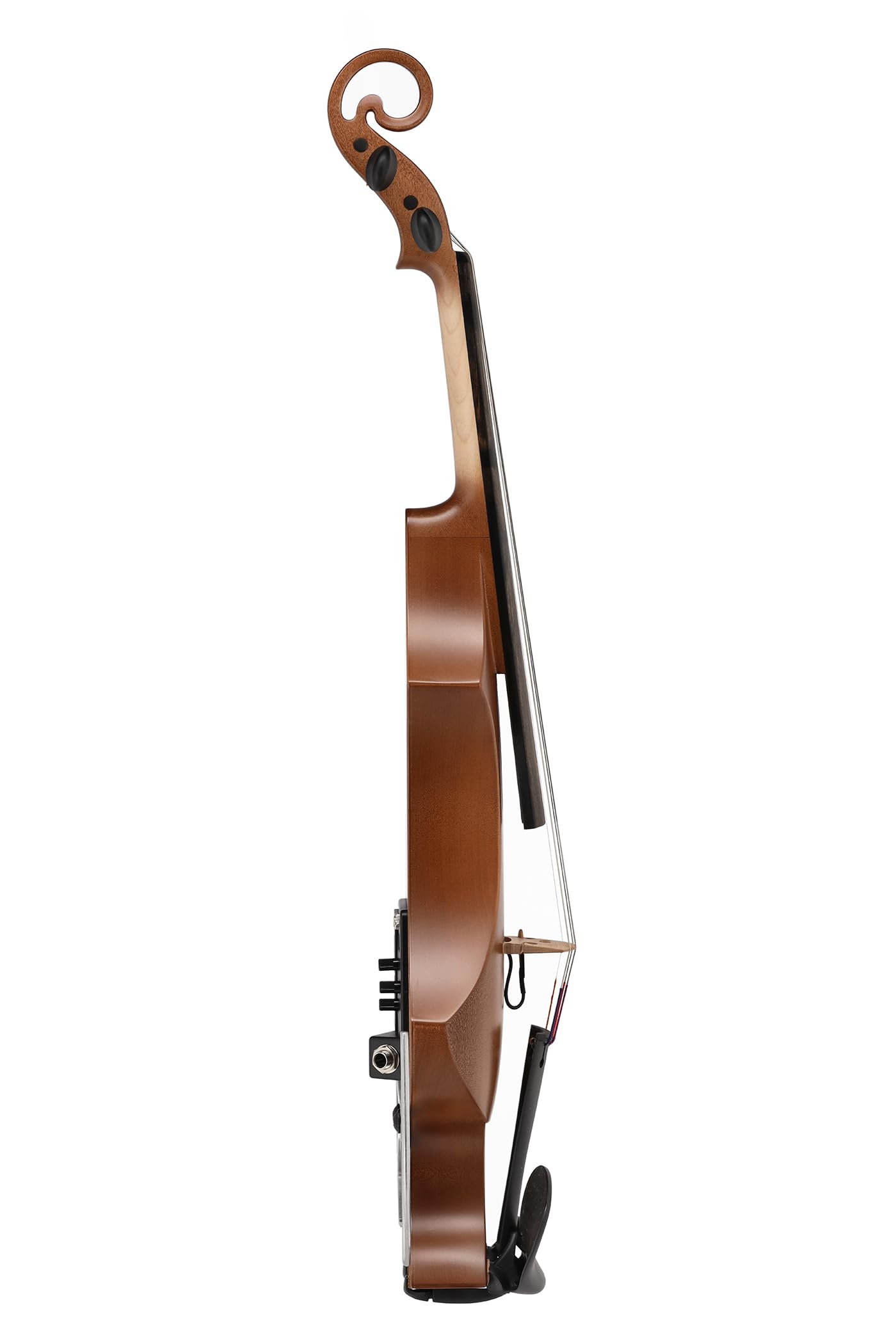 Violino elettrico GEWA, violino elettronico, Novita 3.0 3.0 oro-marrone con adattatore per poggiaspalla, 4 corde