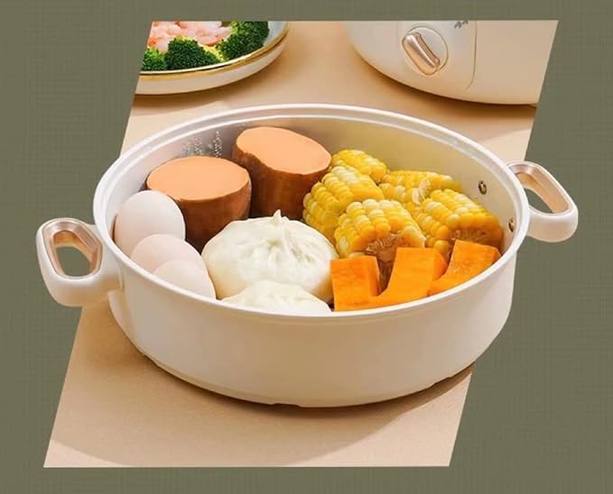 Olla Eléctrica Portátil JYYBN 3L 1000W Antiadherente con Tapa miniatura 3