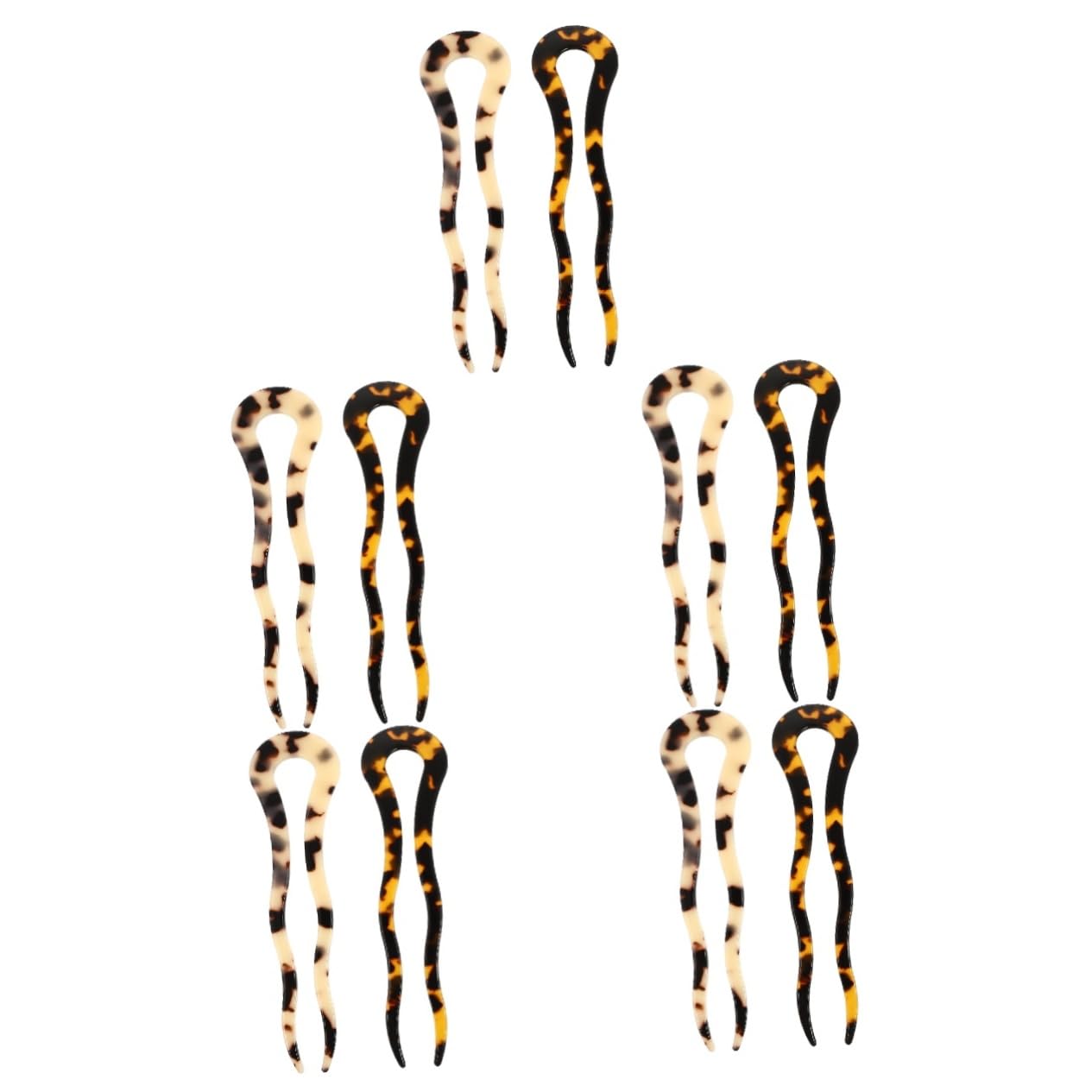 FRCOLOR 5 Set Di Eleganti Fermagli Per Chignon A Forma Di Francese Per Occasioni Formali E Casual 2 Pezzi * 5