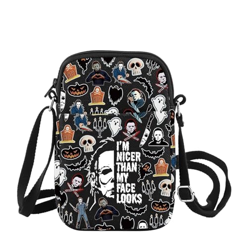 Scary Halloween Inspire Crossbody Bag Horror Movie Lover Gift Michael Scary Movie Merchandise Myers Killer Gift