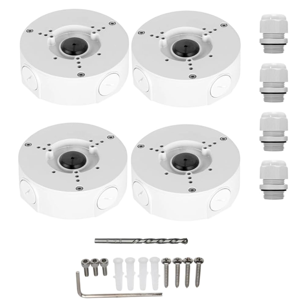 Udsknv[Ksl White Water-Proof Pfa130-E Juction Box Hemisphere Monitoring Bracket For Ip Dome Camera