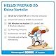LEBARA Hello! 30 Prepaid SIM-Karte | Handy-Tarif ohne Vertrag | inkl. Allnet Flat Minuten & SMS in alle dt. Netze + 30 GB inkl. 5G + 300 Minuten ins Ausland + EU-Roaming