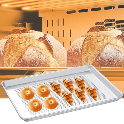 Bandeja para hornear perforada de aluminio antiadherente para cocina 3
