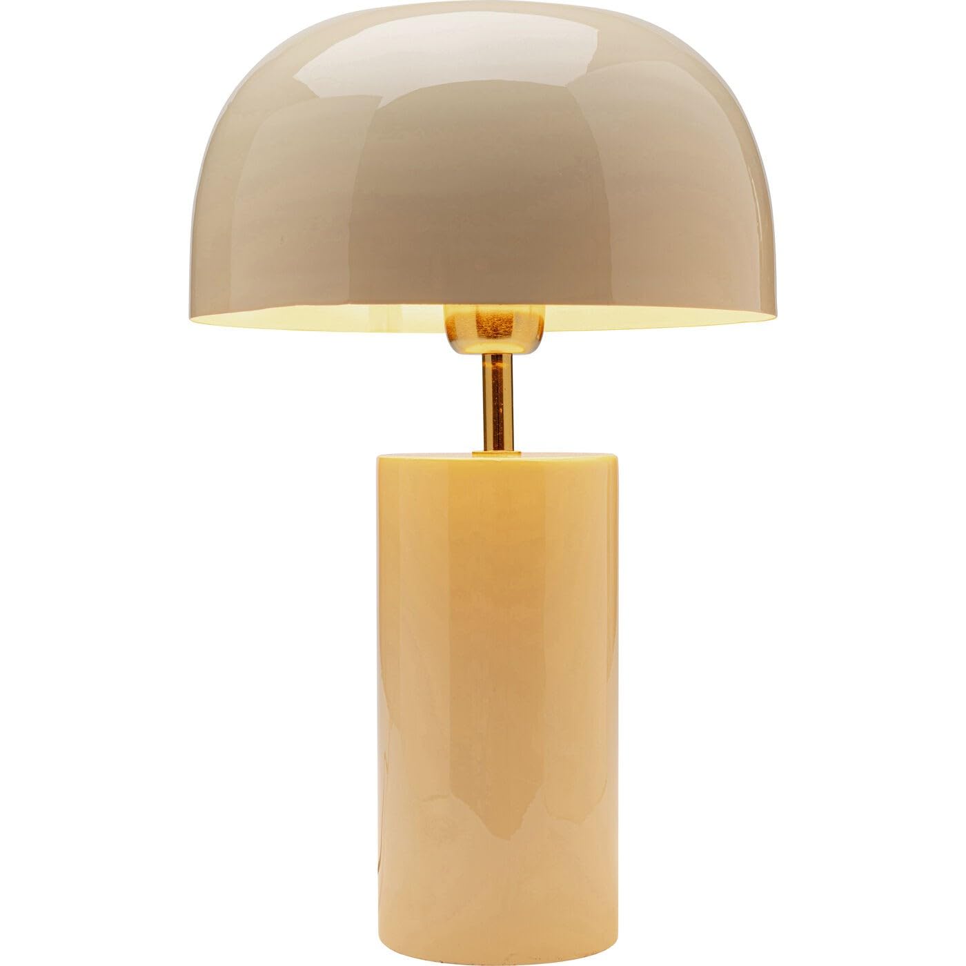 Kare Design Tischlampe Loungy Ecru Weiß, Metall, Moderne Tischleuchte, Schreibtischlampe, Büro, Wohnzimmer, Schlafzimmer, Office, keine Leuchtmittel inklusive, 38x25x25 (HxBxT)