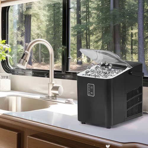 Máquina para hacer hielo 30 lbs/24h compacta miniatura 5