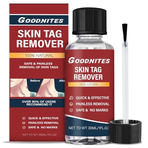 Goodnites Skin Tag Remover, Fast-Acting Gentle Salicylic Acid Formula Skin Tag Removal, Suitable for