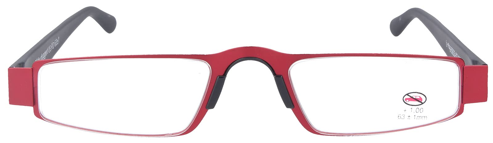 Premium I-MAG okulary do czytania/czytania w kolorze czerwonym