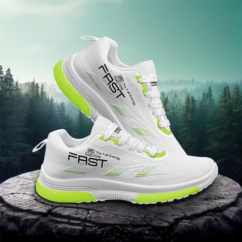 BRUTON Men's World Trending Shoes Running, Casual, Gym, Occasions, Sports Shoes - White - Image 2