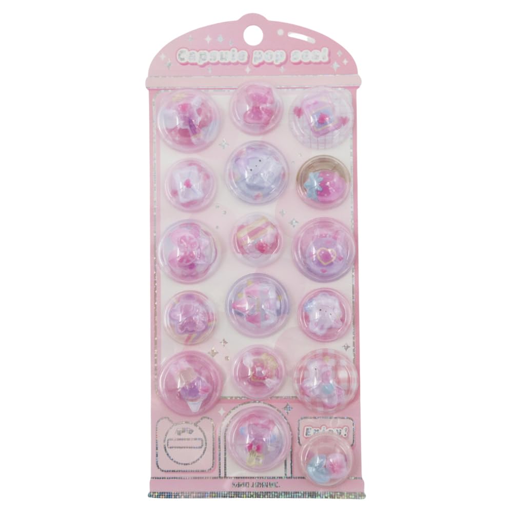 Rika★二点セット★ Amazon.co.jp: カミオジャパン ステッカー CAPSULE POP SEAL ぴんくぽ
