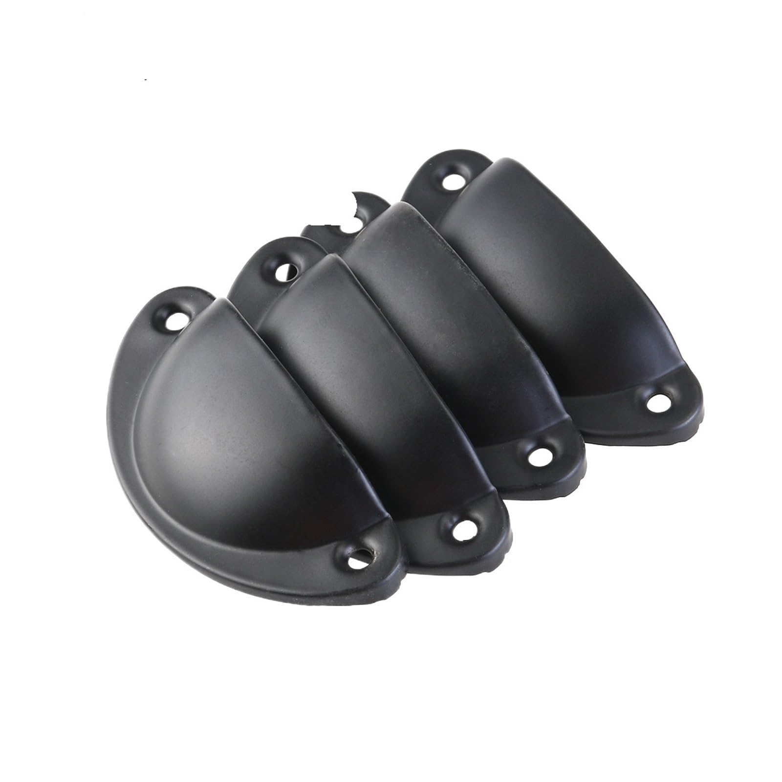 ZHSOAO 4 Pcs Semicircle Door Knob Vintage Pull Drawer Knobs Handle Iron Shell for Cabinet Cupboard(Color 2)
